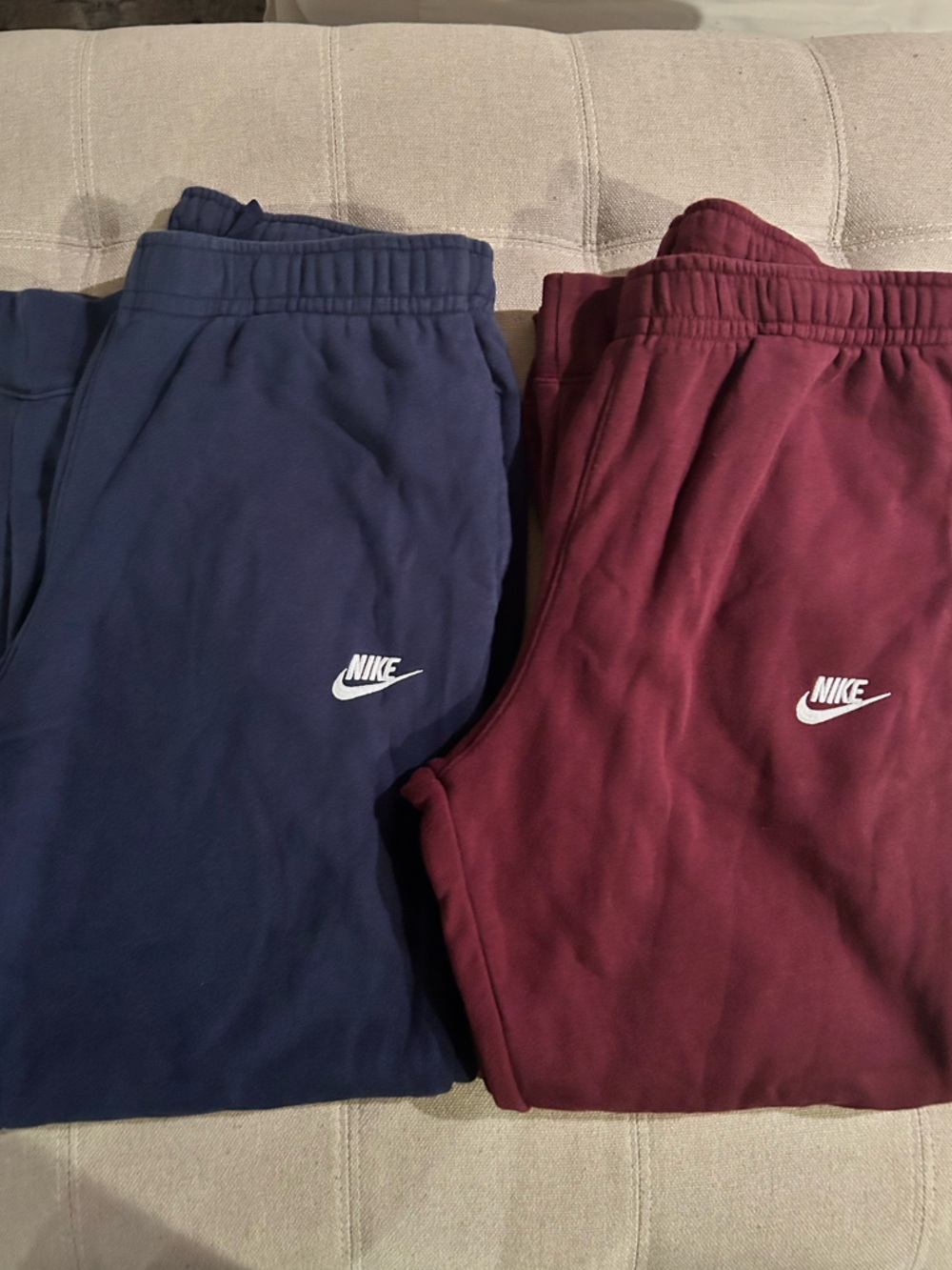 Two pairs of Nike joggers